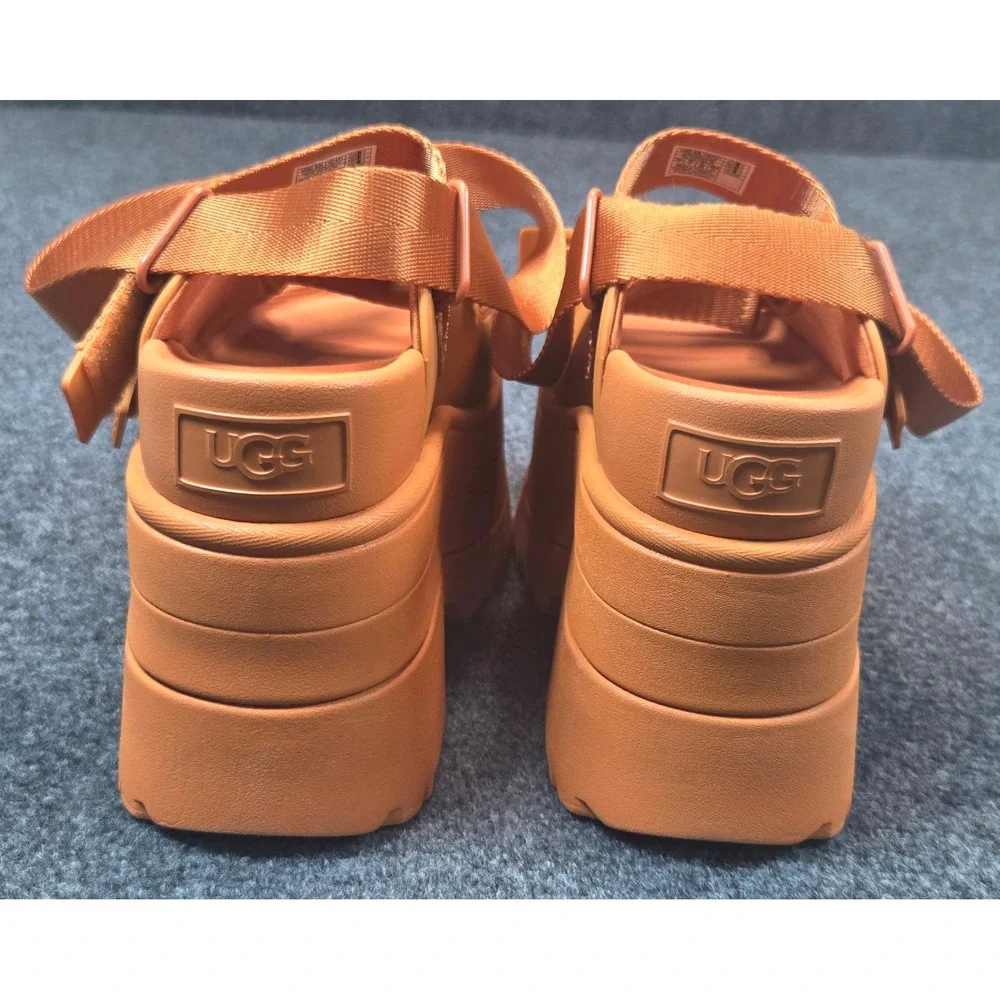 UGG Ashton Ankle Sandal Womens Sandle Orange Platform Lug Sole Strappy 1167431